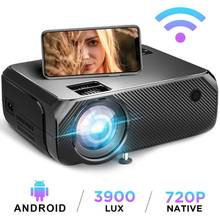 Светодиодный проектор Wifi Android 6,0 портативный проектор Full HD видео 3D проектор для дома PR55101 2024 - купить недорого