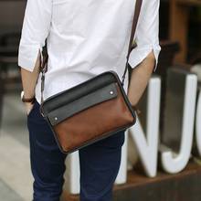 Новая повседневная стандартная мужская сумка, маленькая сумка через плечо, Винтажный дизайн, стильная сумка-мессенджер ручной работы на молнии, сумки для мужчин 2024 - купить недорого