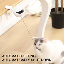 Brinquedo de bola de gato de levantamento automático interativo quebra-cabeça inteligente pet cat ball teaser brinquedos suprimentos para animais de estimação bolas de elevação elétrica 2024 - compre barato