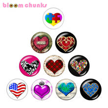 O amor 10 pces misturou 12mm/18mm/20mm/25mm redondo photo glass cabochon demo parte traseira lisa fazendo descobertas s4029 2024 - compre barato