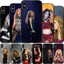 Shakira preto silicone caso de telefone para o iphone 13 12 xr xs max 5 5S se 2020 6s 7 8 plus x 11pro max 11 capa 2024 - compre barato