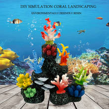 Ocean View Fish Tank Simulation Coral Landscaping Aquarium Fake Water Plants Detachable Coral Reef Waterscape 2024 - buy cheap