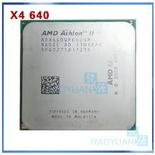 Четырехъядерный процессор AMD Athlon II X4 640 3 ГГц ADX640WFK42GM ADX640WFK42GR разъем AM3 2024 - купить недорого