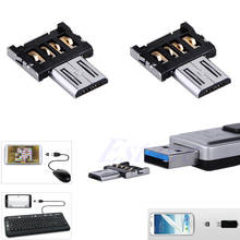 Мини микро USB папа к USB Женский OTG адаптер конвертер для планшет телефон Android WXTA 2024 - купить недорого