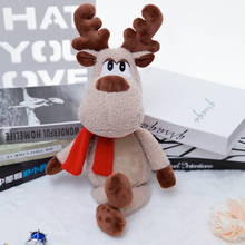 Adorable Christmas Reindeer Plush Toy Sitting Xmas Elk Home Decoration Doll Baby Smoothing Toys Great Birthday Gift For Child 2024 - buy cheap