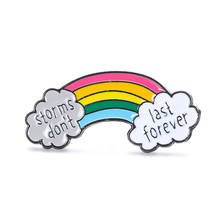 2021 New Rainbow Brooch Enamel Pins Pride NHS Doctor Nurse Lapel Pin Denim Jackets Colorful Clouds Badge Fashion Jewelry Gift 2024 - buy cheap