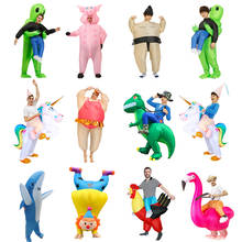 Hot Adult Kids Alien Dinosaur Inflatable Costume Unicorn Anime Dress Suit Halloween Christmas Purim Party Cosplay Costumes 2024 - buy cheap