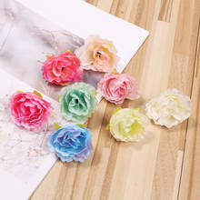 Mini flores artificiales de 3,5 cm, cabezas de flores de hibisco, decoración para el hogar y fiesta de bodas, corona DIY, accesorios de caja de dulces, 10 piezas 2024 - compra barato