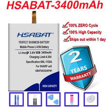 Hsabat bateria usada 100% de 3400mah, bateria de alta qualidade para aquos 302sh em estoque 2024 - compre barato