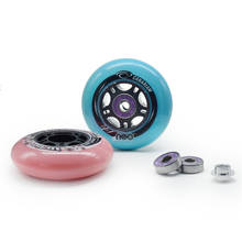 Carariam neo urban 80mm roda de patins, rodas de skate com 84a rosa azul 80, pneus de patins roller urban para seba slalom fsk rodas 2024 - compre barato
