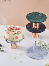 Nordic Light Luxury Marble Cake Stand Dessert Table Set Afternoon Tea Dessert Display Tray Weed Trays Jewelry Storage 2024 - buy cheap