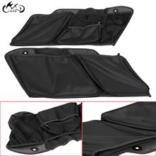 1 пара черных нейлоновых и хлопковых сумок, водонепроницаемые чемоданы для Harley Touring Road Electra Street Glide Road King FLHR FLHX 2024 - купить недорого