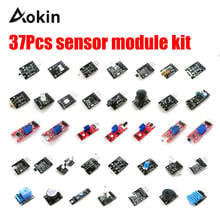 37pcs/lot Sensor Module Board Set Kit For Arduino Diy Kit Raspberry Pi 3/2 Model B 37 Kinds Of Hit/Laser/Temperature Sensor 2024 - buy cheap