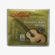 Alice Acoustic Bass Strings Set 4 Strings Steel Core & Coated Copper Alloy Wound Guitar Parts 2024 - buy cheap