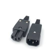 Cabo de energia elétrica iec 250 c13 c14 c15, cabo de alimentação macho e fêmea para tomada ac pdu, 10 peças