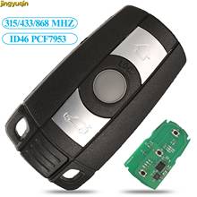 Jingyuqin Remote Control Car Key 315/433/868 MHZ ID46 PCF7953 Chip For BMW 1 3 5 7 Series X5 X6 Z4 3 Buttons Smart Fob FSK CAS3 2024 - buy cheap