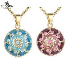 EUDORA 20mm Pink /Blue Ball Mexico Harmony Ball Chime Sound Bola Pendant Necklace for Mother Child Maternity Women Jewelry B347 2024 - buy cheap