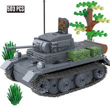 Military Series World War II German Second Tank Type L Soldier Weapon Accessories DIY Model Building Blocks Bricks Toys Gifts 2024 - buy cheap