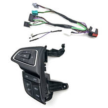Для Ford Focus Mk3 2015-2017 Kuga 2017 Круизный переключатель Многофункциональная кнопка рулевого колеса Bluetooth аудио кнопка (без 2024 - купить недорого