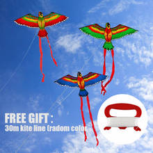 Outdoor Red Green Blue Parrots Kite Single Line Breeze Flying Fun Sports For Kids 2024 - buy cheap