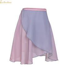 Ballerina Chiffon Dance Yoga Practice Skirt Women short Gradient Skirt Teachers Gymnastics Ballet Wrap skirt Ballet Dance Skirt 2024 - buy cheap