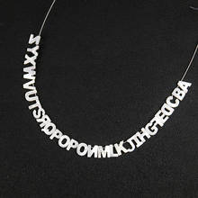 Charms em formato de letra do alfabeto de 26 letras inital branco, colar de miçangas a ~ z, acessório para fazer joias, brincos e pulseira 2024 - compre barato