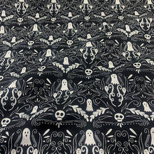 Beautiful 100% Cotton Fabric Black Bottom Skull Ghost Pattern Digital Print Sewing Material DIY Home Patchwork Dress Clothing 2024 - buy cheap