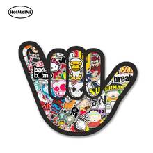 HotMeiNi 13cm x 8cm Personality Bomb Hand With Multi Colour Stickerbomb Motif Vinyl Decal Waterproof Car Sticker 2024 - buy cheap