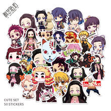 50PCS/SET Anime Demon Slayer: Kimetsu No Yaiba Tanjirou Nezuko Japanese DIY Graffiti Sticker 2024 - buy cheap
