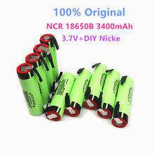 Batería de litio recargable NCR18650B, 100% V, 3,7 mAh, 3400, pieza de níquel, bricolaje, Original, nuevo, 18650 2024 - compra barato