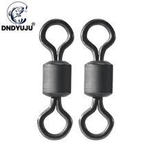 DNDYUJU 50pcs 4# Carp Fising Rolling Swivels Copper Fishing Tackle Clips Quick Change Swivel Solid Ring Connector Accessories 2024 - buy cheap