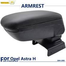 Black Boxed Armrest For Opel Astra H 2004 - 2014 Content Console Soft Leather 2005 2006 2007 2008 2009 2010 2011 2012 2013 2024 - buy cheap
