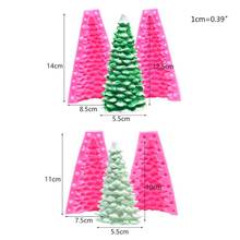 3D Christmas Tree Silicone Candle Mold Soap Clay Making DIY Cake Mould Baking 2024 - buy cheap