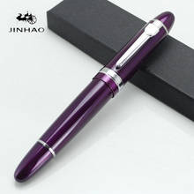 JINHAO 159 Purple and Silve Superior Business 18KGP 0.7mm Broad Fountain Pen Thick For Gifts Office Study Student 2024 - buy cheap