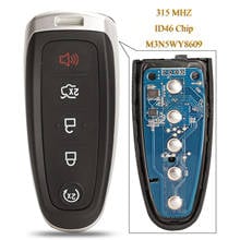 Kutery 5 Buttons Remote Key Fob M3N5WY8609 315Mhz ID46 For Ford Edge Escape Explore Expedition Flex Focus Taurus 2024 - buy cheap