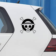 Pegatinas de coche de una pieza, calcomanías de decoración creativa de piratas de Luffy para tapa de tanque de combustible, parabrisas, tuneado automático, vinilos D30 2024 - compra barato
