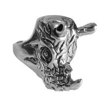 New Restoration of Man's Titanium Steel Ring Man's Overbearing Steel Ring, Silver Bullhead Men's Ring, Rhino Fashion Jewelry 2024 - buy cheap