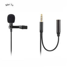 Professional Two Radio Mobile Phone Microphone Condenser with Earphone Jack Microfone with 1.5m Line for Most Phone Host 3.5mm Stereo Jack 2024 - buy cheap