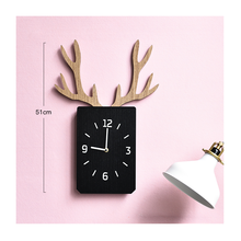 Reloj de pared Digital con diseño moderno para decoración del hogar, relojes creativos de madera con diseño de astas para sala de estar, dormitorio y casa de granja 2024 - compra barato