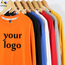 Street style sweatshirt custom/design logo men and women pure cotton long-sleeved sweatshirt street casual advertising top 2024 - buy cheap