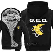 Spain National Police Special Forces GEO Hooides Men Winter Thick Keep Warm Hoodies Sweatshirts Jackets Streetwear 2024 - buy cheap