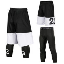 Professional Men Basketball Shorts Sets Sport Running Quick-Dry Tight GYM Training Suit Shorts Basketball Male Soccer Tights 2024 - buy cheap