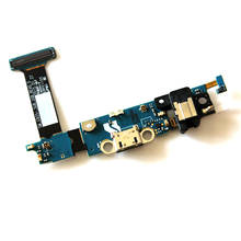 10 pçs/lote USB Original Doca de Carregamento Porta Para Samsung S6 Borda G925I Microfone Flex cabo de Peças de Reparo 2024 - compre barato