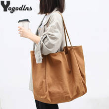 Women Casual Canvas Shoulder Bags Female Eco Cloth Handbag Tote Handbag Reusable Foldable Shopping Bag Cotton Big Capacity Pouch 2024 - buy cheap