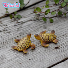 2pcs Artificial Sea Turtle Model animal Miniature Figurine Pretend play Kitchen Toy Doll House DIY Accessories gift Baby Gift 2024 - buy cheap