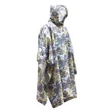 Prático Caminhadas Roupas Selva Camuflagem Montanhismo Capa De Chuva Poncho Poliéster para Ao Ar Livre 2024 - compre barato