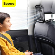 Baseus Car Fan Cooler Foldable Silent Fan For Car Backseat Air Condition 3 Speed Adjustable Mini USB Fan Desk Fan Auto Cooling 2024 - buy cheap
