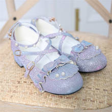 Милые туфли принцессы в стиле Лолиты; Винтажная женская обувь на толстом каблуке с круглым носком; Harujuku; Градиентная обувь; Kawaii Loli; Kawaii Jk Girl 2024 - купить недорого