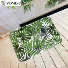 Welcome Floor Mats doormat Tropical Plants Printed Kitchen Bathroom rugs House Carpet for Living Room Anti-Slip Tapete Rug 2024 - buy cheap