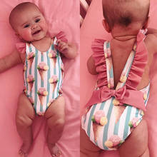 Cute Baby Girl Valentines Clothes Newborn Baby Bodysuit For Girl Clothes Infant Clothing Baby Onesie Beach rescem nascido menina 2024 - buy cheap